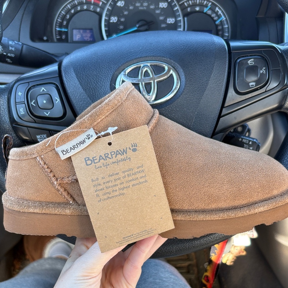 BearPaw Women's Tan Ankle Booties